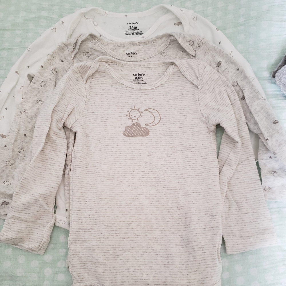 3 pack of long sleeve onsies